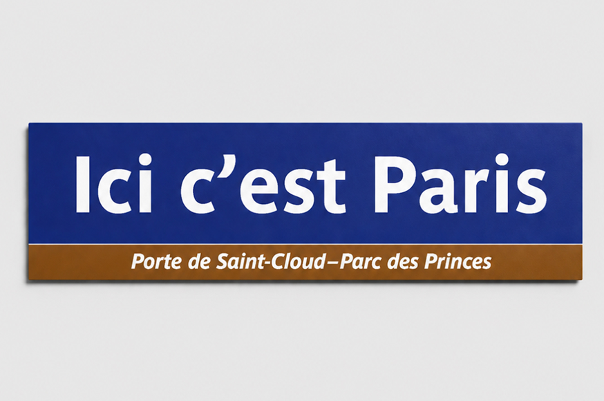 Visuel Où peut-on se procurer la plaque de métro « Ici c&rsquo;est Paris » ?